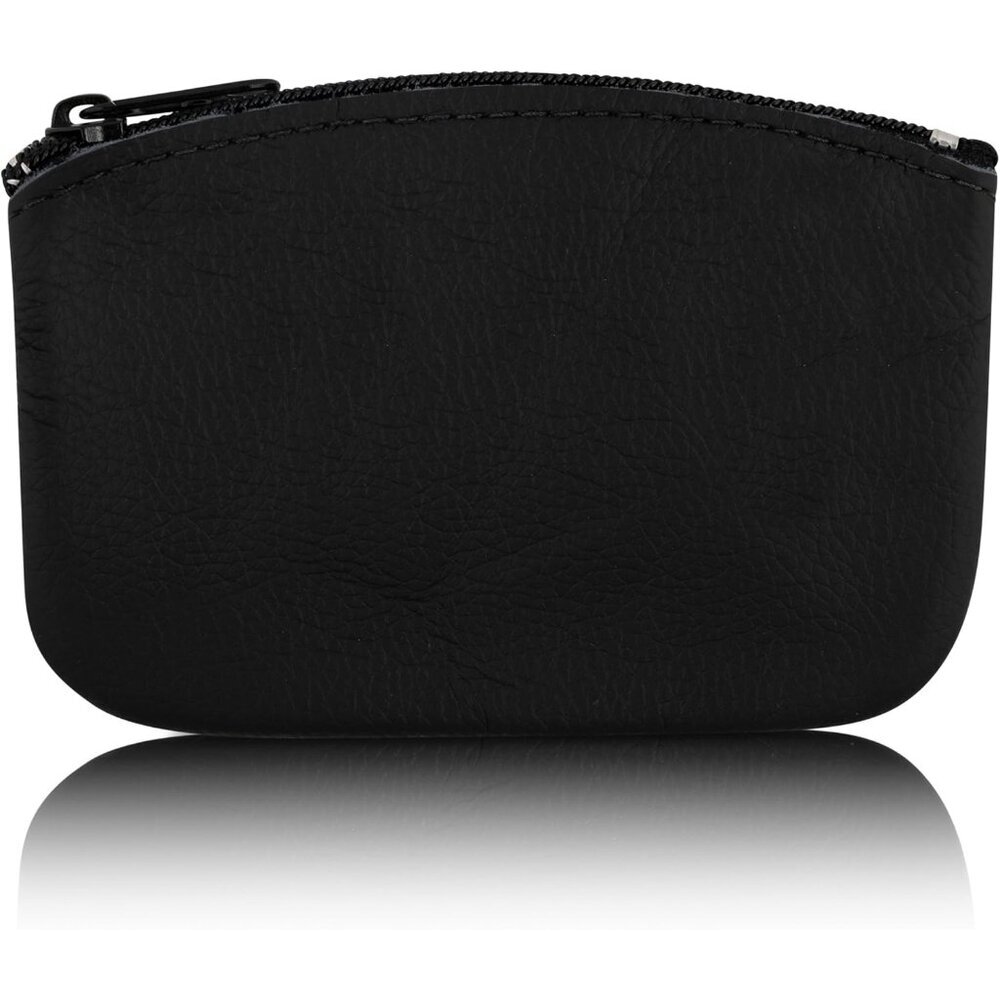 Genuine Leather for Women, Change Purse Zipper Wallet For Men Size 5x3 U.S.A. Ma